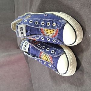 Converse Chuck Taylor All Star Patchwork "Distressed" Slip On Sneakers VG- US 8